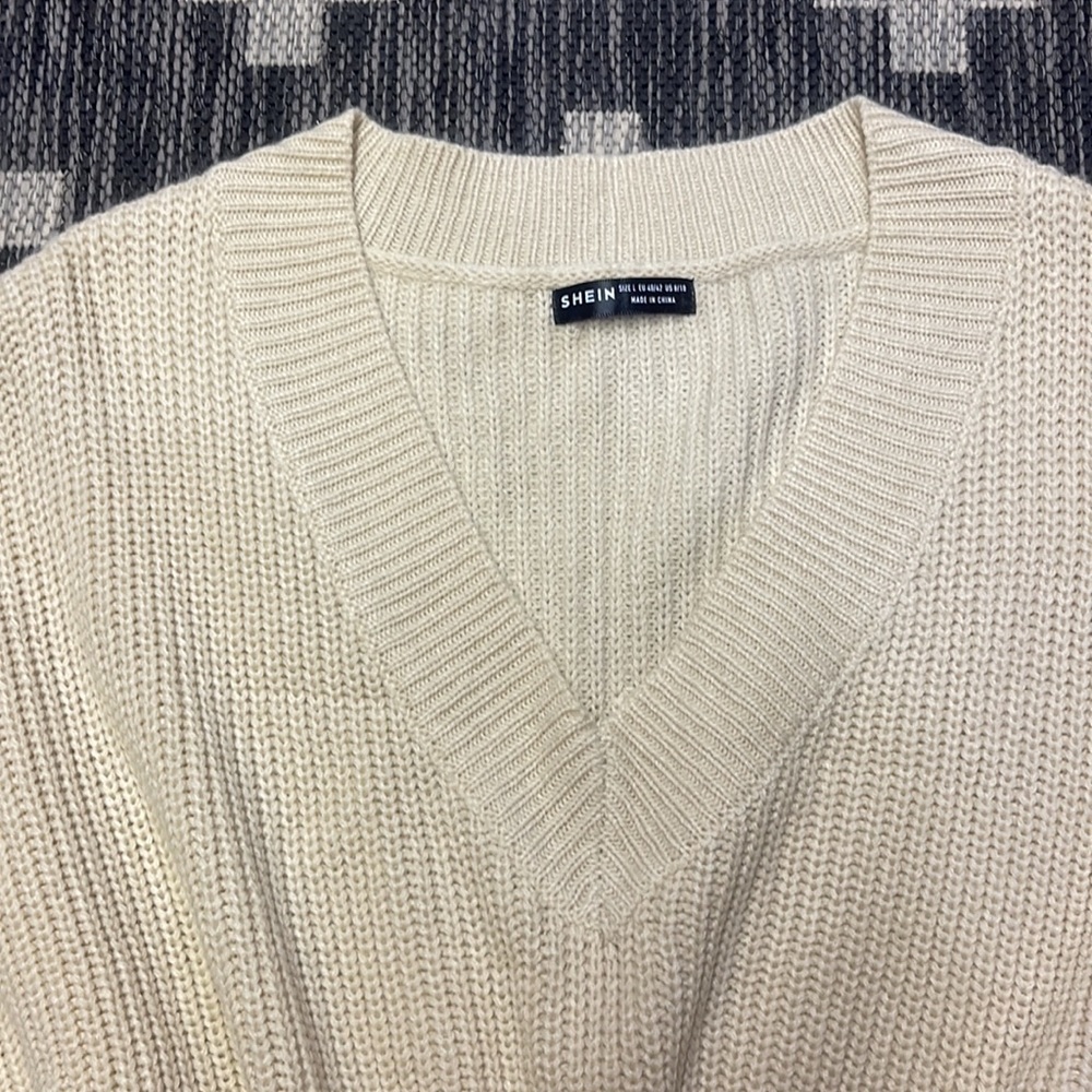 Shein Large Sweater Dress Tan - Picture 3 of 3